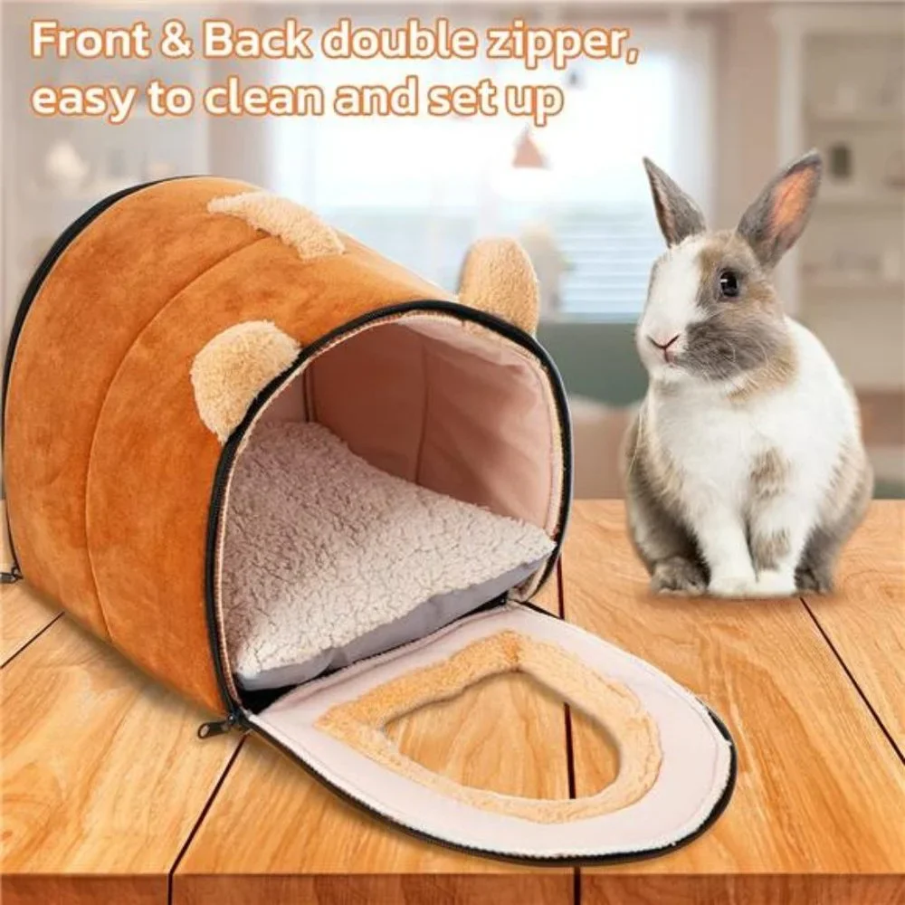 Pet Soft Guinea Pig Bed Rabbit Bed Cozy Guinea Pig Hideout House Bunny Hideout